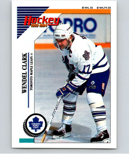 1993-94 Panini Stickers Hockey  #227 Wendel Clark  Toronto Maple Leafs  V83824 Image 1