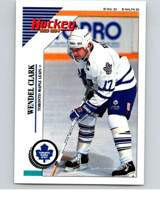 1993-94 Panini Stickers Hockey  #227 Wendel Clark  Toronto Maple Leafs  V83825 Image 1