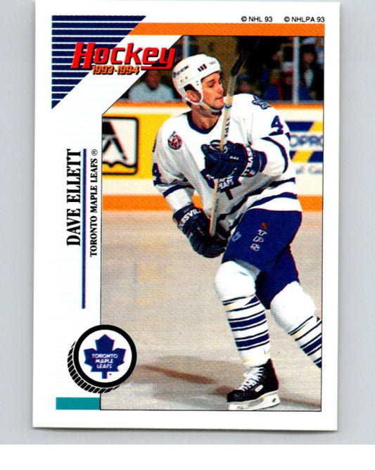 1993-94 Panini Stickers Hockey  #231 Dave Ellett  Toronto Maple Leafs  V83837 Image 1