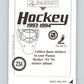 1993-94 Panini Stickers Hockey  #234 Petr Klima   V83848 Image 2