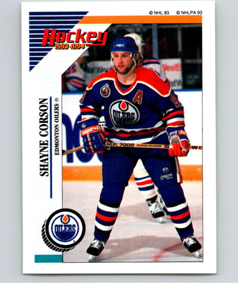 1993-94 Panini Stickers Hockey  #236 Shayne Corson  Edmonton Oilers  V83855 Image 1