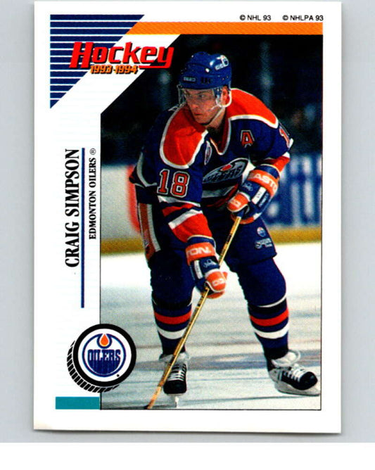 1993-94 Panini Stickers Hockey  #237 Craig Simpson   V83857 Image 1