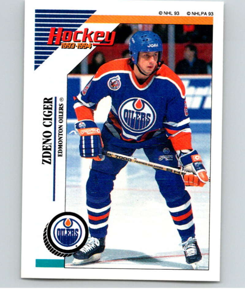 1993-94 Panini Stickers Hockey  #239 Zdeno Ciger  Edmonton Oilers  V83863 Image 1