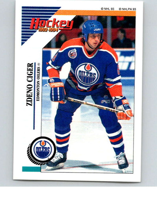 1993-94 Panini Stickers Hockey  #239 Zdeno Ciger  Edmonton Oilers  V83866 Image 1