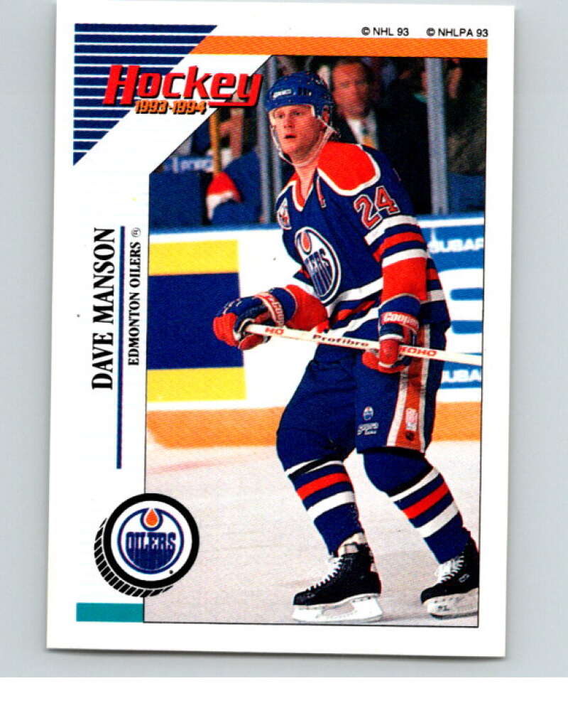 1993-94 Panini Stickers Hockey  #242 Dave Manson   V83876 Image 1