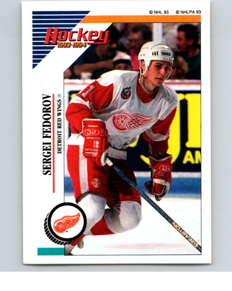 1993-94 Panini Stickers Hockey  #246 Sergei Fedorov  Detroit Red Wings  V83886 Image 1