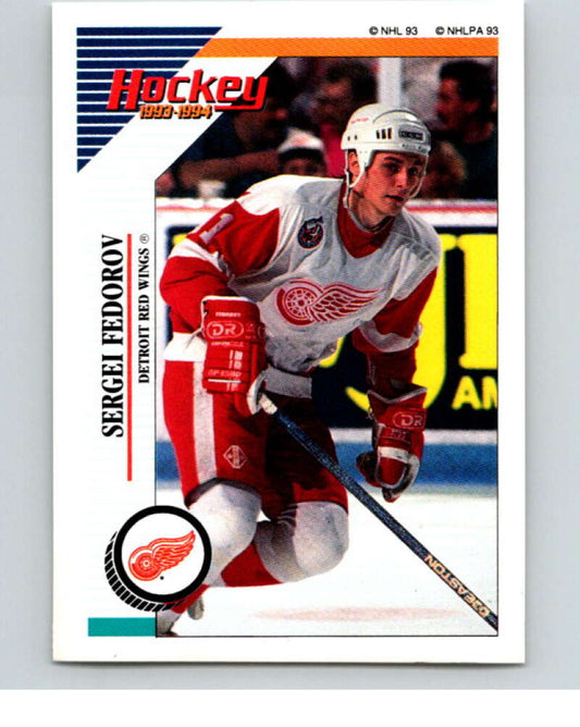 1993-94 Panini Stickers Hockey  #246 Sergei Fedorov  Detroit Red Wings  V83887 Image 1