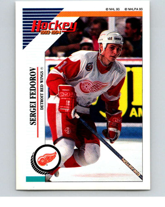 1993-94 Panini Stickers Hockey  #246 Sergei Fedorov  Detroit Red Wings  V83888 Image 1