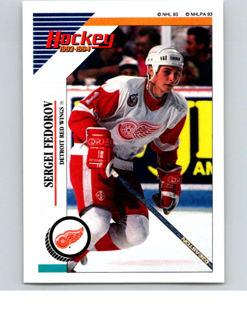 1993-94 Panini Stickers Hockey  #246 Sergei Fedorov  Detroit Red Wings  V83889 Image 1