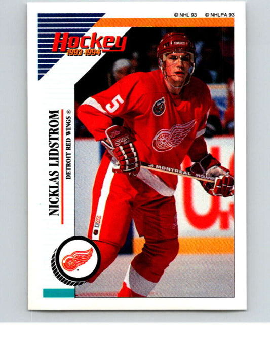 1993-94 Panini Stickers Hockey  #253 Nicklas Lidstrom  Detroit Red Wings  V83909 Image 1