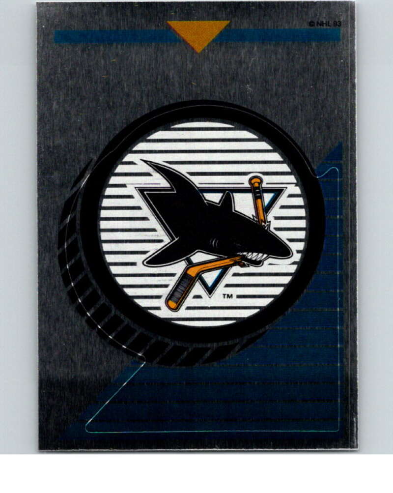 1993-94 Panini Stickers Hockey  #255 Sharks Logo   V83914 Image 1