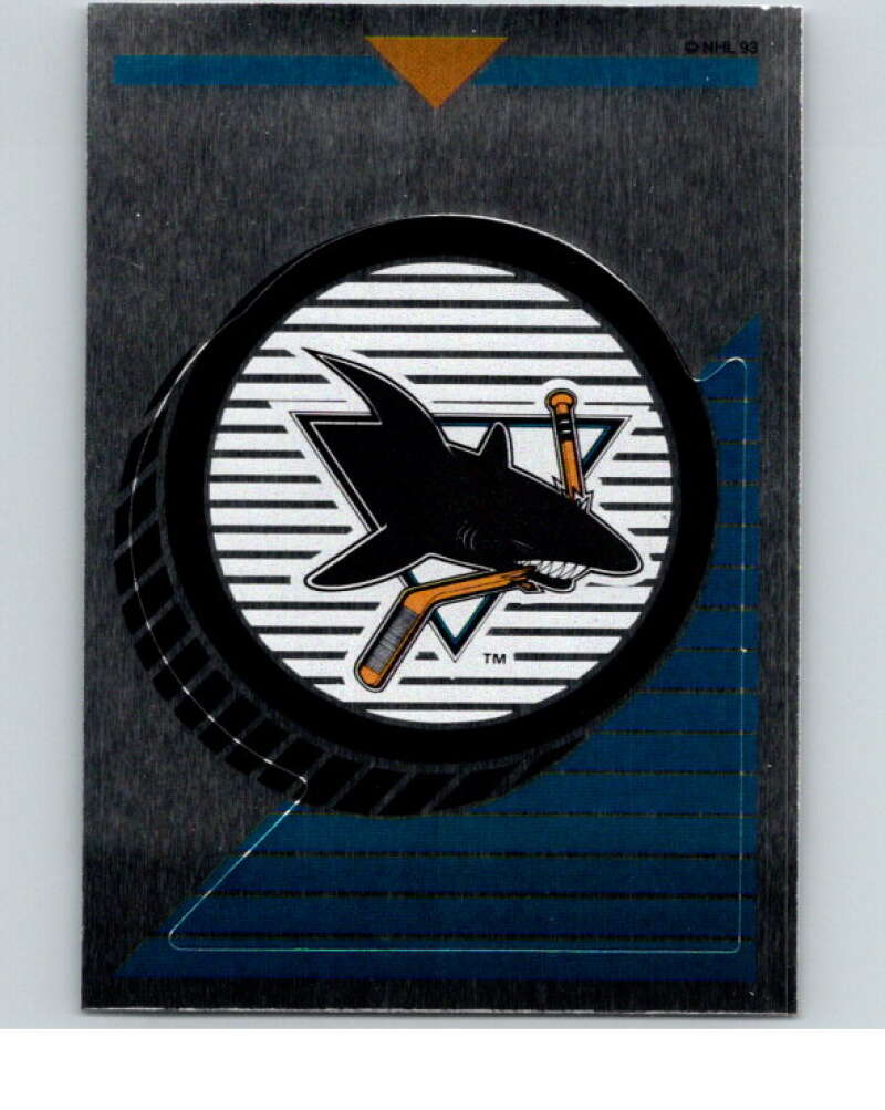 1993-94 Panini Stickers Hockey  #255 Sharks Logo   V83915 Image 1