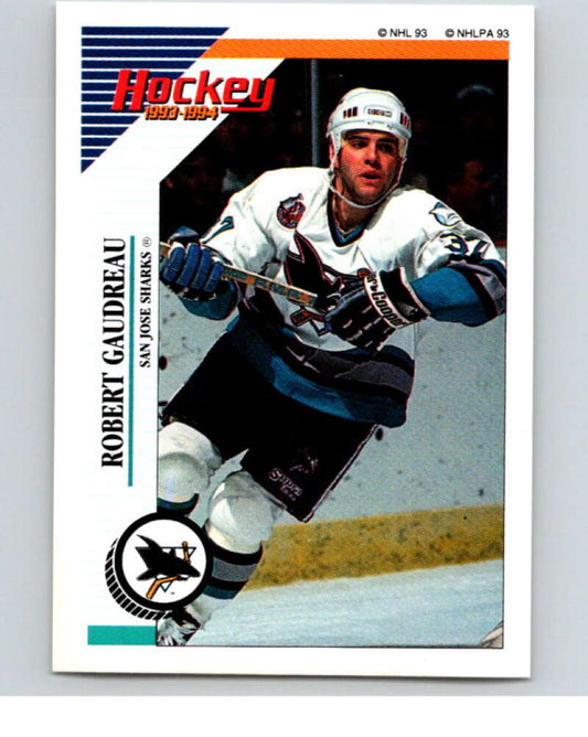 1993-94 Panini Stickers Hockey  #258 Robert Gaudreau  San Jose Sharks  V83918 Image 1