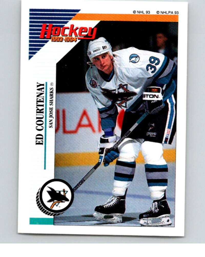 1993-94 Panini Stickers Hockey  #261 Ed Courtenay  San Jose Sharks  V83924 Image 1