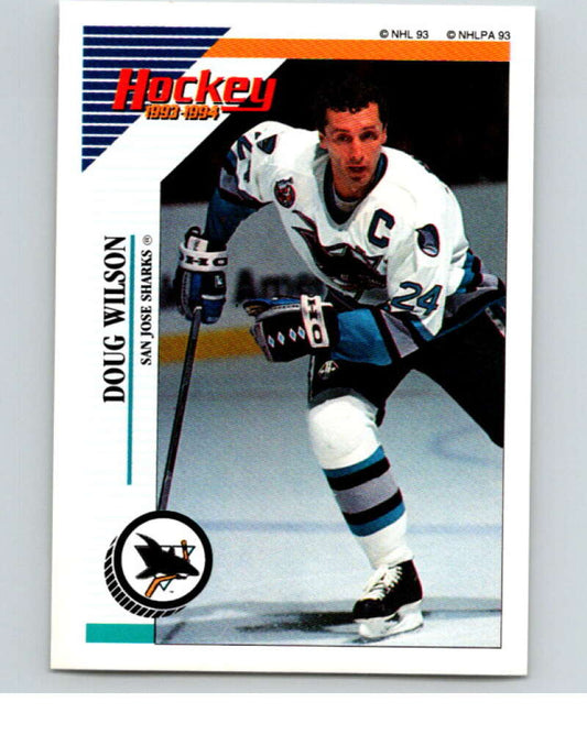 1993-94 Panini Stickers Hockey  #264 Doug Wilson  San Jose Sharks  V83934 Image 1