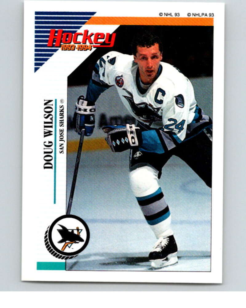 1993-94 Panini Stickers Hockey  #264 Doug Wilson  San Jose Sharks  V83936 Image 1