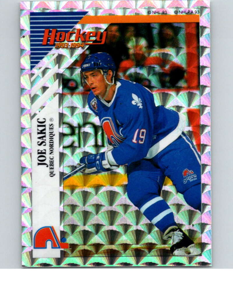 1993-94 Panini Stickers Hockey  #G Joe Sakic  Quebec Nordiques  V83992 Image 1