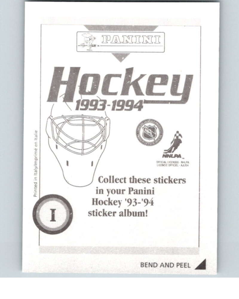 1993-94 Panini Stickers Hockey  #I Mark Messier   V83994 Image 2