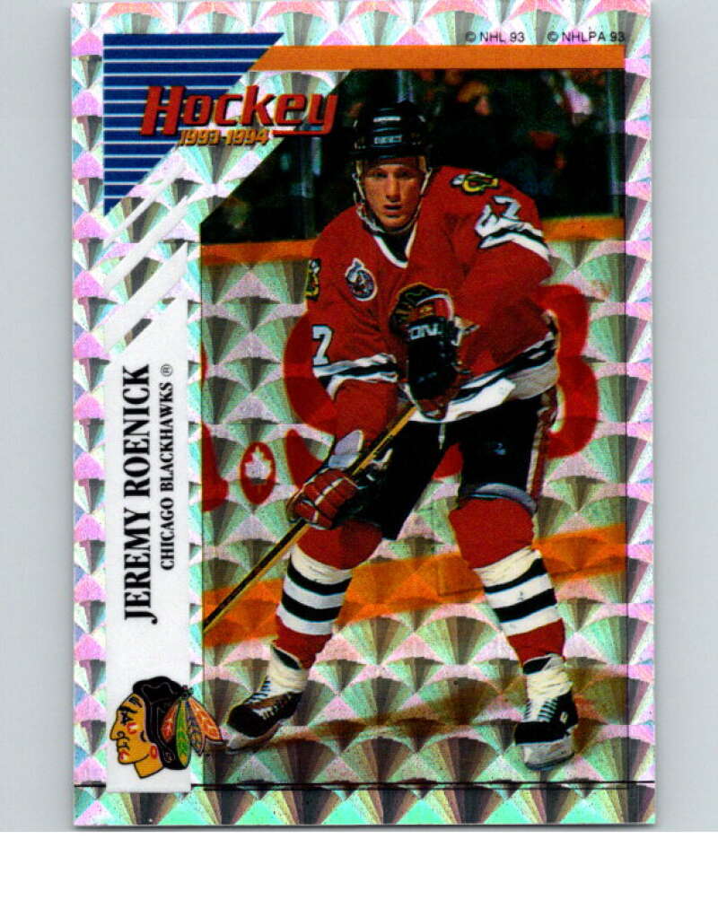 1993-94 Panini Stickers Hockey  #M Jeremy Roenick  Chicago Blackhawks  V84008 Image 1