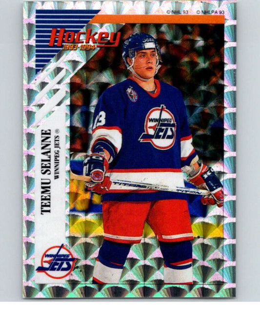 1993-94 Panini Stickers Hockey  #Q Teemu Selanne  Winnipeg Jets  V84019 Image 1