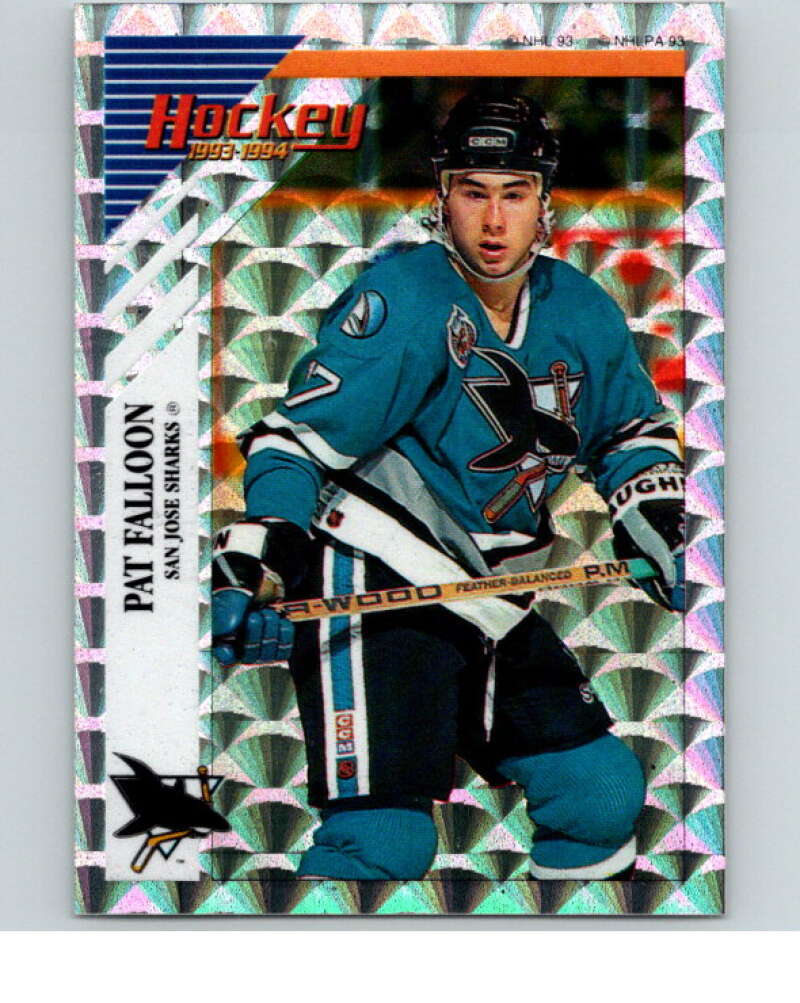 1993-94 Panini Stickers Hockey  #W Pat Falloon  San Jose Sharks  V84037 Image 1