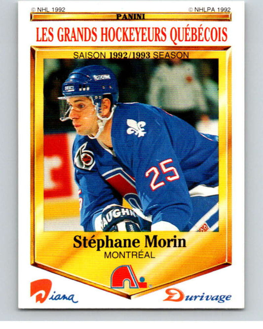 1992-93 Durivage Panini #9 Stephane Morin  V84051 Image 1