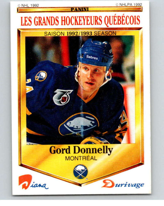 1992-93 Durivage Panini #13 Gord Donnelly  V84055 Image 1