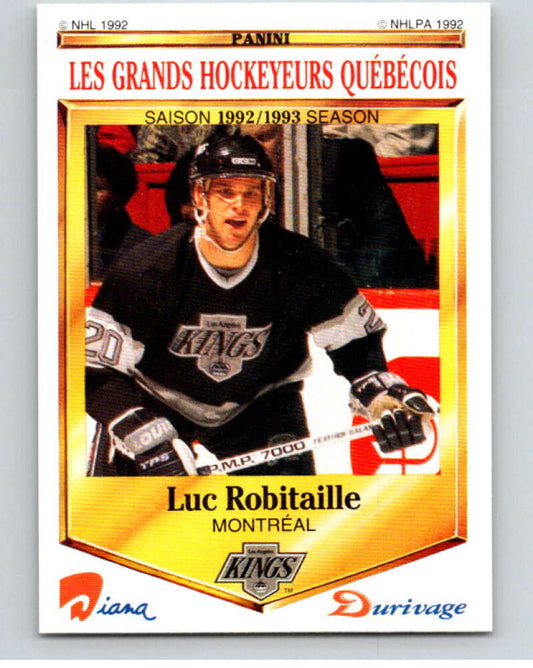 1992-93 Durivage Panini #28 Luc Robitaille/Los Angeles  V84070 Image 1