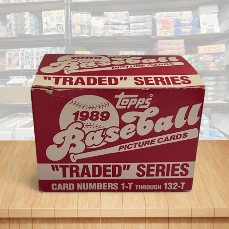 1989 Topps Traded Baseball Complete Boxed Card Set 1-132 - Griffey Rookie Image 1