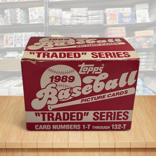 1989 Topps Traded Baseball Complete Boxed Card Set 1-132 - Griffey Rookie Image 1