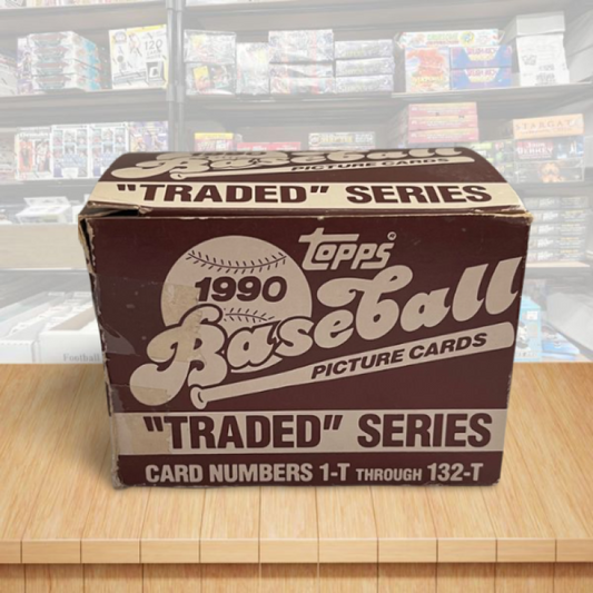 1990 Topps Traded Baseball Complete Boxed Card Set 1-132 Image 1