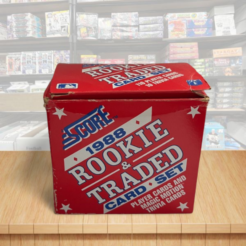 1988 Score Rookie & Traded Baseball Complete Boxed Card Set - Biggio Rookie Image 1