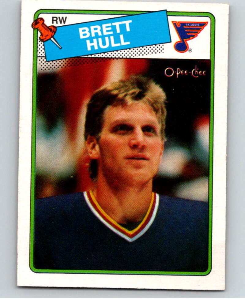 1988-89 O-Pee-Chee #66 Brett Hull RC Rookie St. Louis Blues  V84117 Image 1