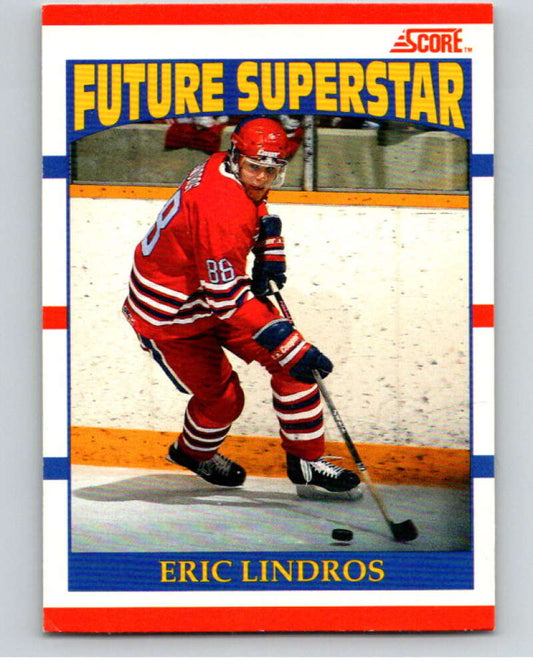 1990-91 Score Canadian #440 Eric Lindros RC Rookie Flyers  V84118 Image 1