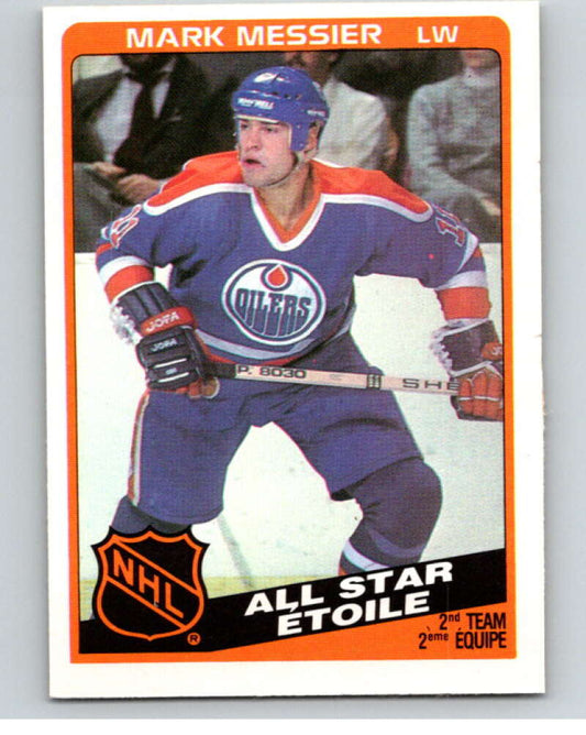 1984-85 O-Pee-Chee #213 Mark Messier AS  Edmonton Oilers  V84121 Image 1