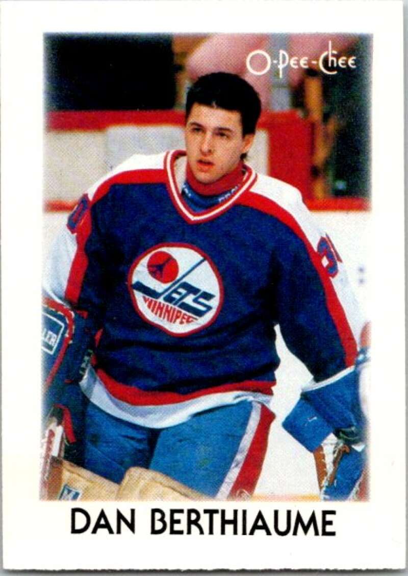 1987-88 O-Pee-Chee Minis #3 Daniel Berthiaume  Winnipeg Jets  V84141 Image 1