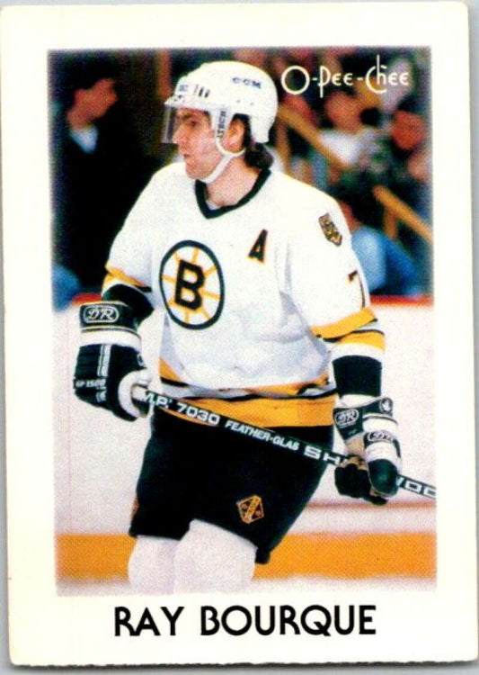 1987-88 O-Pee-Chee Minis #4 Ray Bourque  Boston Bruins  V84150 Image 1