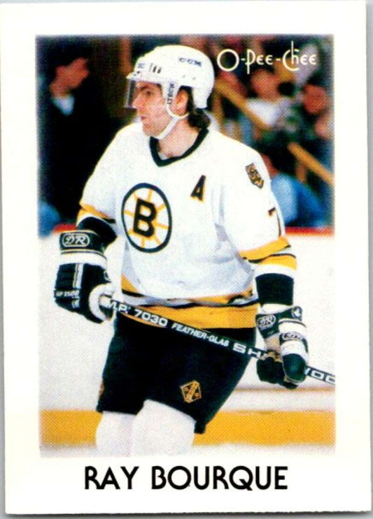1987-88 O-Pee-Chee Minis #4 Ray Bourque  Boston Bruins  V84151 Image 1