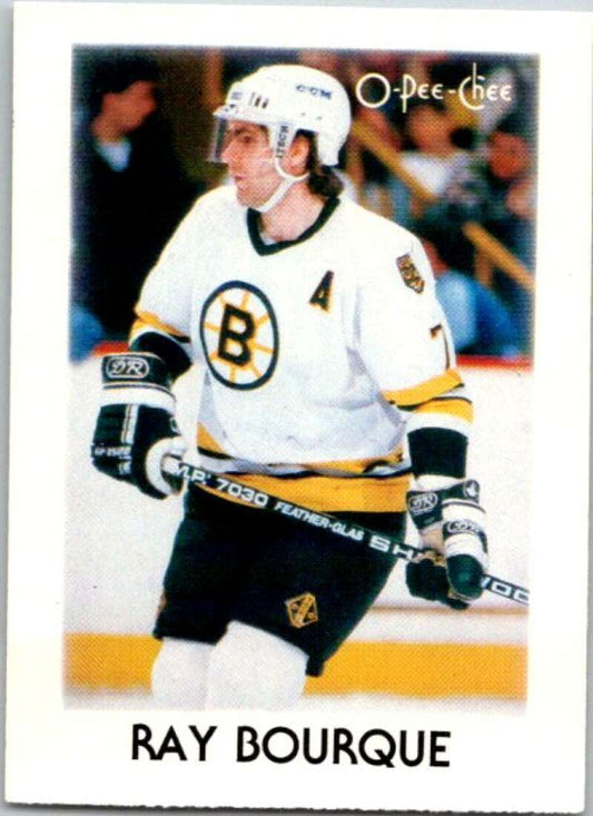 1987-88 O-Pee-Chee Minis #4 Ray Bourque  Boston Bruins  V84154 Image 1