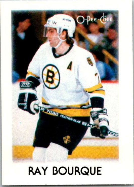 1987-88 O-Pee-Chee Minis #4 Ray Bourque  Boston Bruins  V84155 Image 1