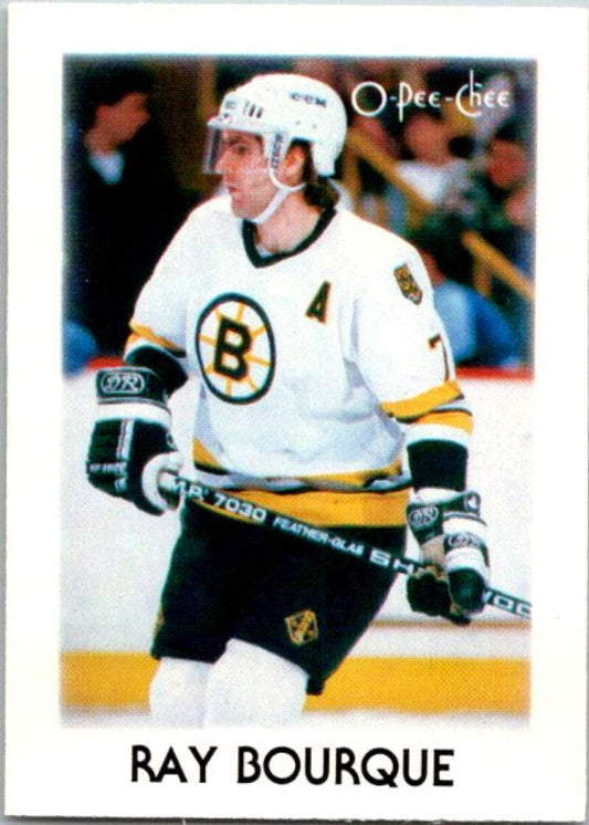 1987-88 O-Pee-Chee Minis #4 Ray Bourque  Boston Bruins  V84156 Image 1