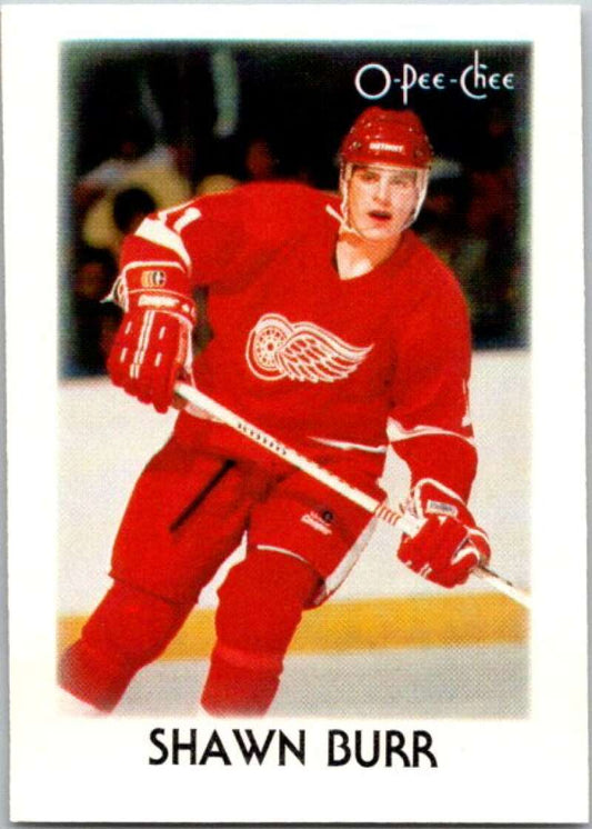 1987-88 O-Pee-Chee Minis #5 Shawn Burr  Detroit Red Wings  V84157 Image 1