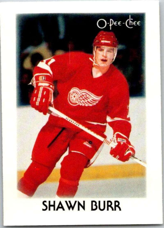 1987-88 O-Pee-Chee Minis #5 Shawn Burr  Detroit Red Wings  V84158 Image 1