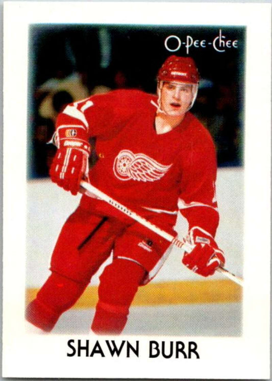 1987-88 O-Pee-Chee Minis #5 Shawn Burr  Detroit Red Wings  V84159 Image 1