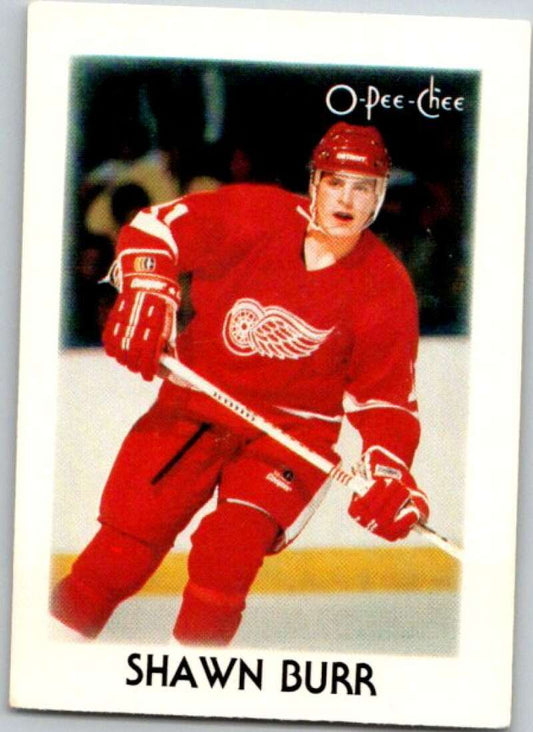 1987-88 O-Pee-Chee Minis #5 Shawn Burr  Detroit Red Wings  V84161 Image 1