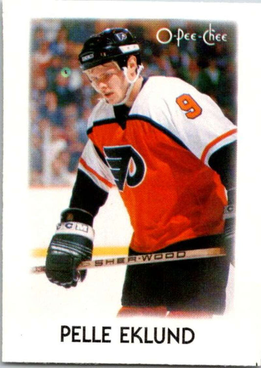 1987-88 O-Pee-Chee Minis #9 Pelle Eklund  Philadelphia Flyers  V84177 Image 1