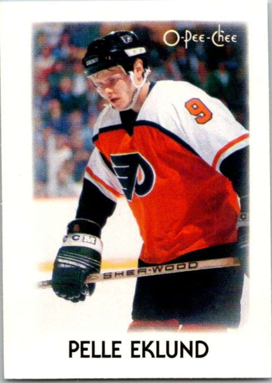 1987-88 O-Pee-Chee Minis #9 Pelle Eklund  Philadelphia Flyers  V84178 Image 1