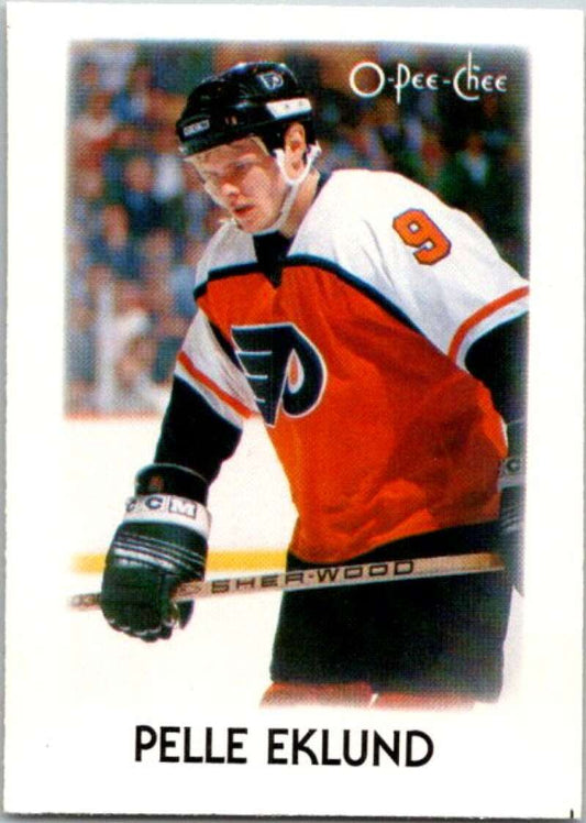 1987-88 O-Pee-Chee Minis #9 Pelle Eklund  Philadelphia Flyers  V84179 Image 1