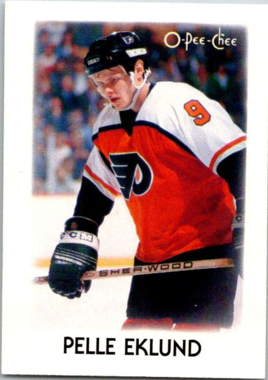 1987-88 O-Pee-Chee Minis #9 Pelle Eklund  Philadelphia Flyers  V84181 Image 1