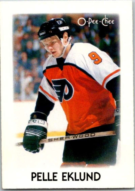 1987-88 O-Pee-Chee Minis #9 Pelle Eklund  Philadelphia Flyers  V84182 Image 1